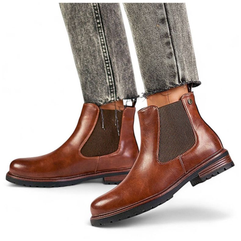 Stivaletti Chelsea isolanti da donna, marroni, GD-WL71C marrone 1