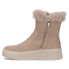Filippo DBT6484/24 Stivali platform in pelle beige 1