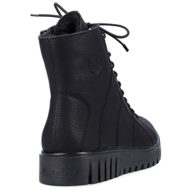 Stivali neri da donna isolati Rieker Y3420-00 nero 2