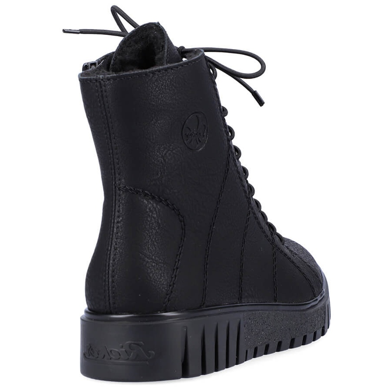 Stivali neri da donna isolati Rieker Y3420-00 nero 2