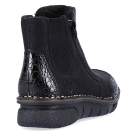 Comodi stivali da donna con imbottitura nera Rieker 73355-00 nera nero 1