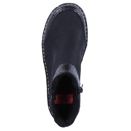 Comodi stivali da donna con imbottitura nera Rieker 73355-00 nera nero 2