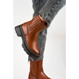 Stivaletti Chelsea da donna, isolanti, marroni, 1262C marrone 1