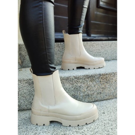 Stivaletti non isolati da donna, beige DES909BE 2