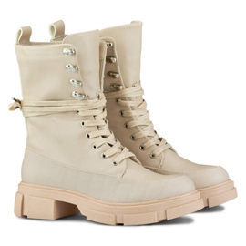 Stivaletti non isolati da donna, beige JH21-31BE 2
