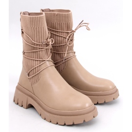 Stivaletti a calzino Willet Khaki beige 1