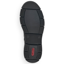Stivali comodi e impermeabili da donna neri Rieker X3410-00 nero 2