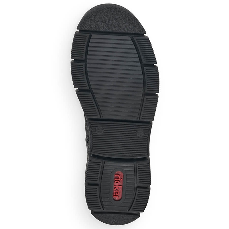 Stivali comodi e impermeabili da donna neri Rieker X3410-00 nero 2