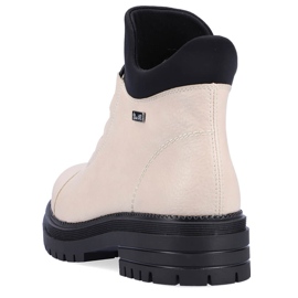 Stivali isolanti beige da donna impermeabili e confortevoli Rieker Y3163-60 1