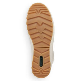 Stivaletti da donna in pelle impermeabili isolati con lana, bianco Remonte R8480-80 2