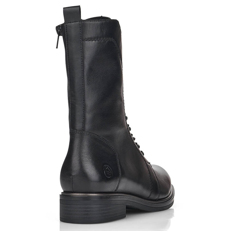 Stivali da donna in pelle comodi e isolanti, neri Remonte D8380-01 nero 1