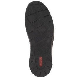 Stivali marroni isolanti da uomo impermeabili in pelle Rieker B0392-25 marrone 1
