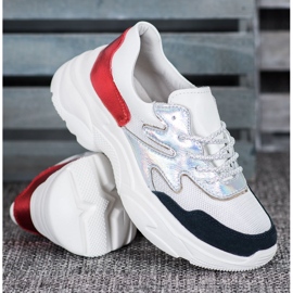 Filippo Sneakers colorate in pelle bianco 1