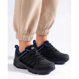 Scarpe da trekking da donna DK Waterproof, nere e blu nero 2