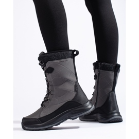 Scarpe da trekking stringate da donna DK waterproof grigio 2