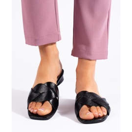 Ciabatte nere da donna nero 1