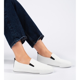 Sneakers da donna bianche traforate bianca 2