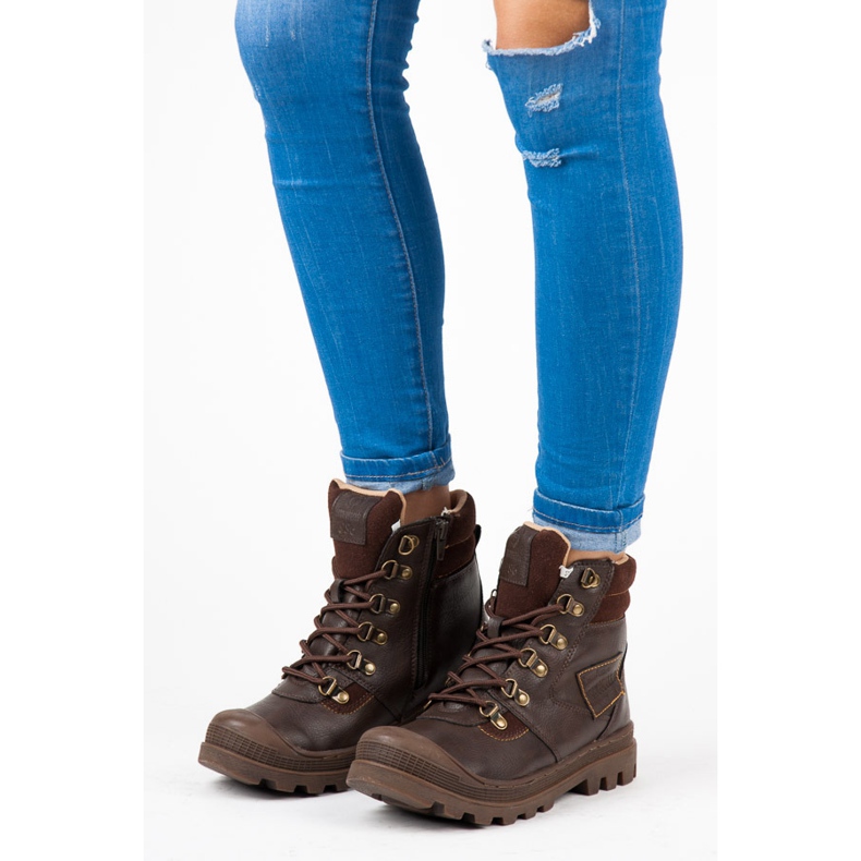 Arrigo Bello Cacciatori con pelle di pecora marrone 2