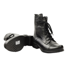 Stivali in pelle con cerniera Angello 2060 nero 3