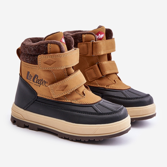Stivali da neve isolati da ragazzo Lee Cooper LCJ-23-01-2059 Cammello marrone 1