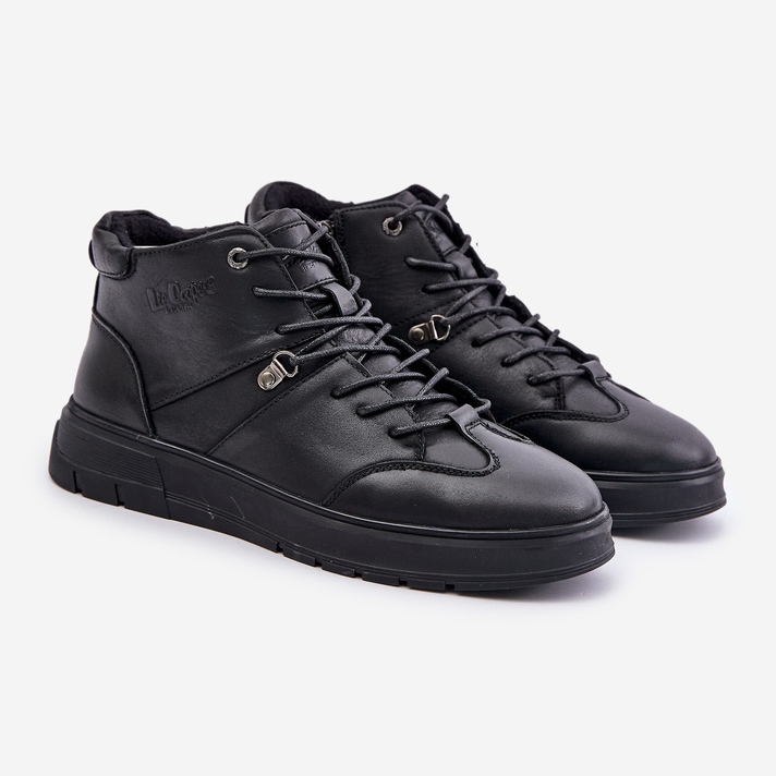 Stivaletti isolati in pelle Sneakers da uomo Lee Cooper LCJ-24-33-2913 Nero 1