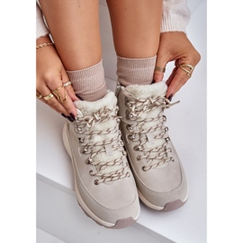 Stivali leggeri con cerniera da donna Lee Cooper LCJ-24-03-3071 Beige chiaro 2