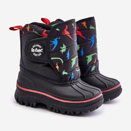 Stivali da neve con velcro per bambini Lee Cooper LCJ-24-44-2861K Neri nero 1