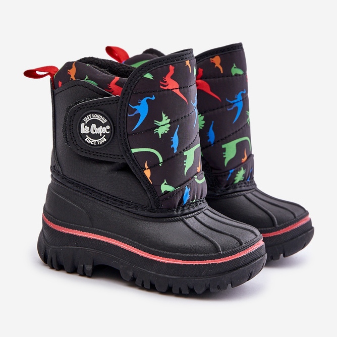 Stivali da neve con velcro per bambini Lee Cooper LCJ-24-44-2861K Neri nero 1