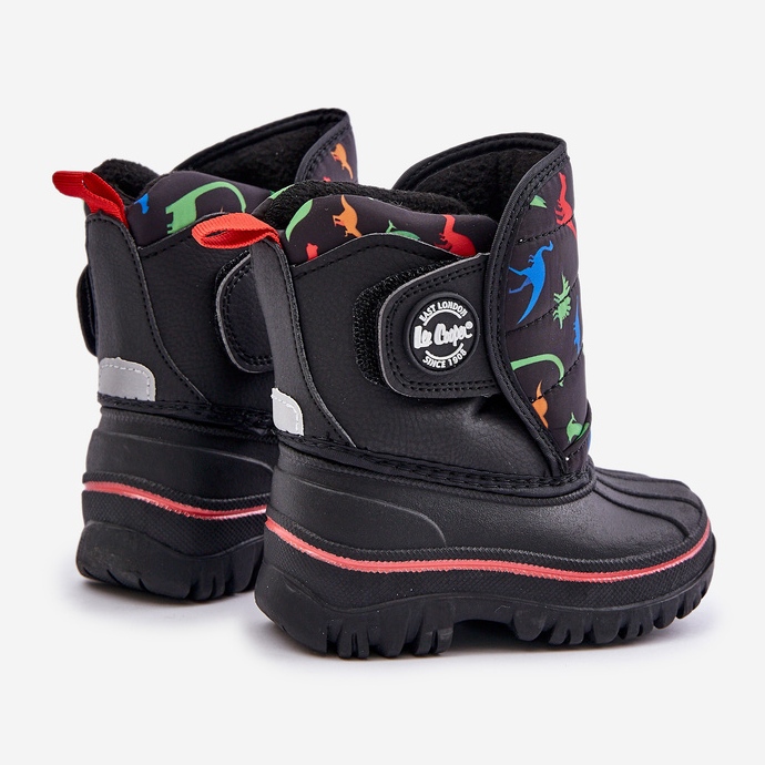 Stivali da neve con velcro per bambini Lee Cooper LCJ-24-44-2861K Neri nero 2