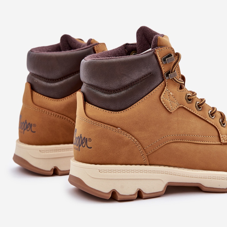 Scarpe da trekking da uomo Lee Cooper Trappers LCJ-24-01-2949 Cammello marrone 1