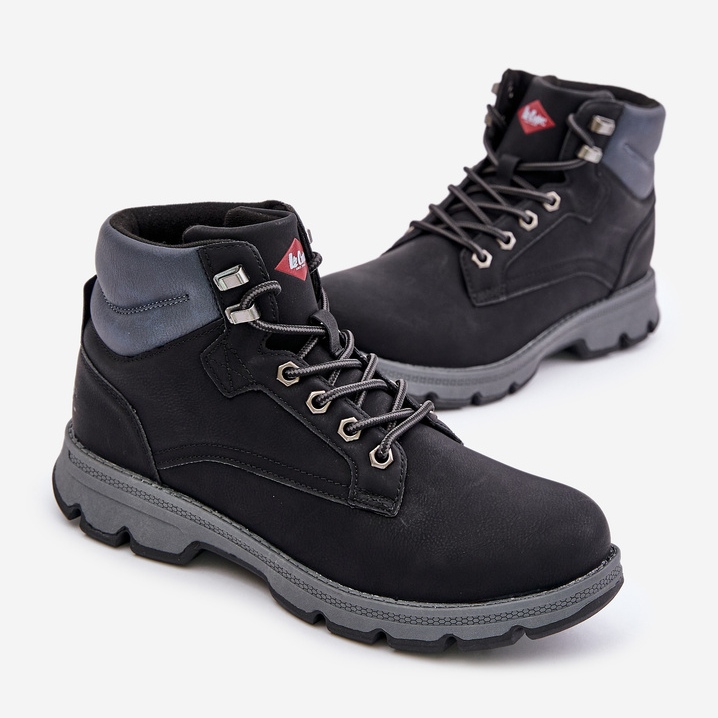 Scarpe da trekking da uomo Lee Cooper Trappers LCJ-24-01-2948 Nere nero 1