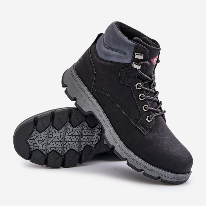 Scarpe da trekking da uomo Lee Cooper Trappers LCJ-24-01-2948 Nere nero 2
