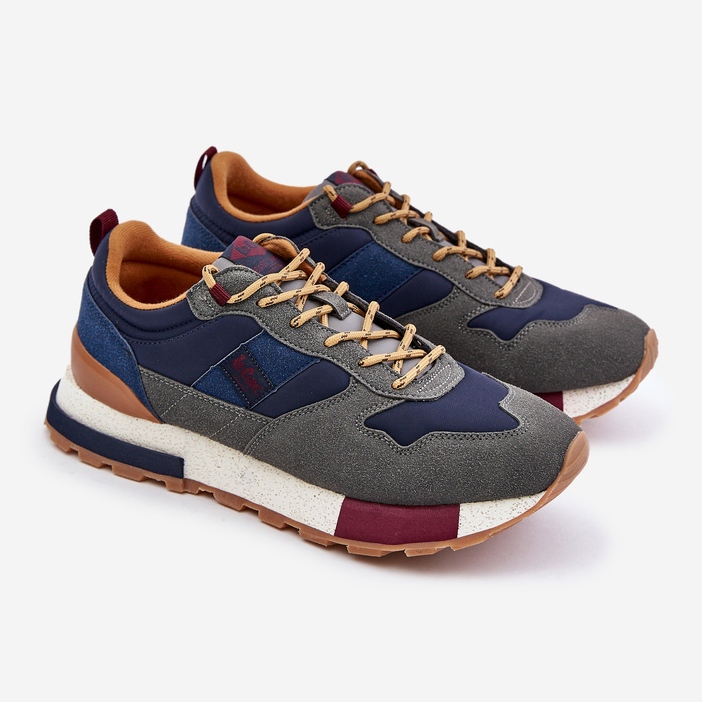 Scarpe da ginnastica isolanti da uomo Lee Cooper LCJ-24-03-3006 Grigie grigio 1