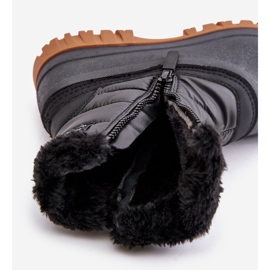 Stivali da neve da donna isolati con pelliccia, cerniera Lee Cooper LCJ-24-44-2866 Nero 2