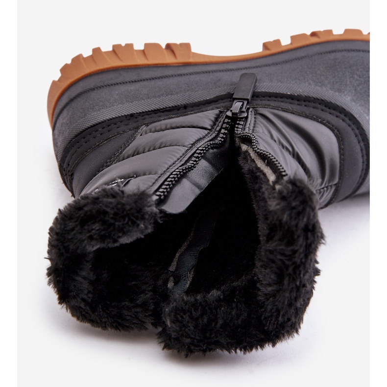 Stivali da neve da donna isolati con pelliccia, cerniera Lee Cooper LCJ-24-44-2866 Nero 2