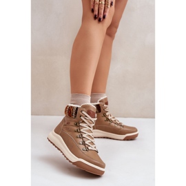 Stivali caldi da donna in pelle Lee Cooper LCJ-24-01-2985 Beige 2
