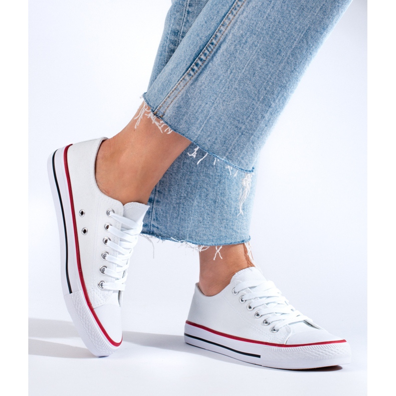 Sneakers classiche bianche Shelovet bianca 1