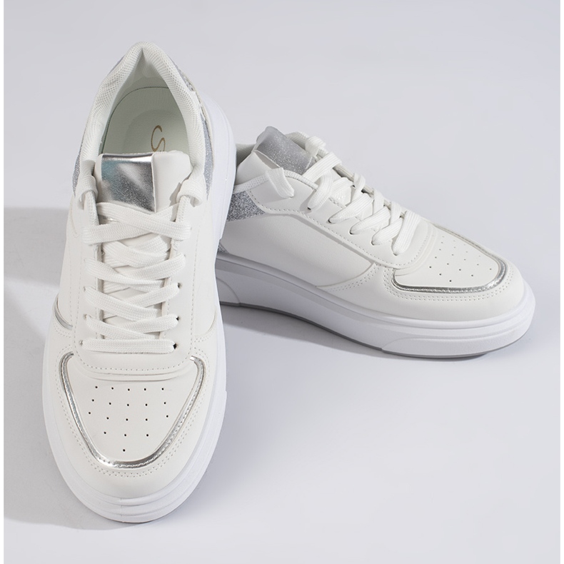 Scarpe da ginnastica bianche da donna bianco 1