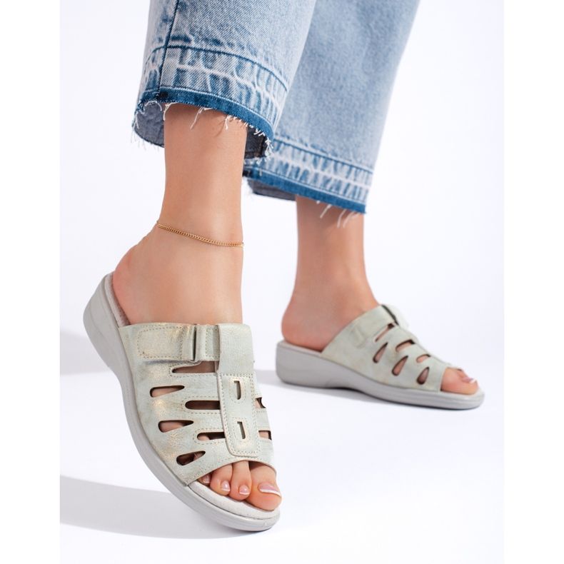 Comode infradito grigie da donna grigio 2