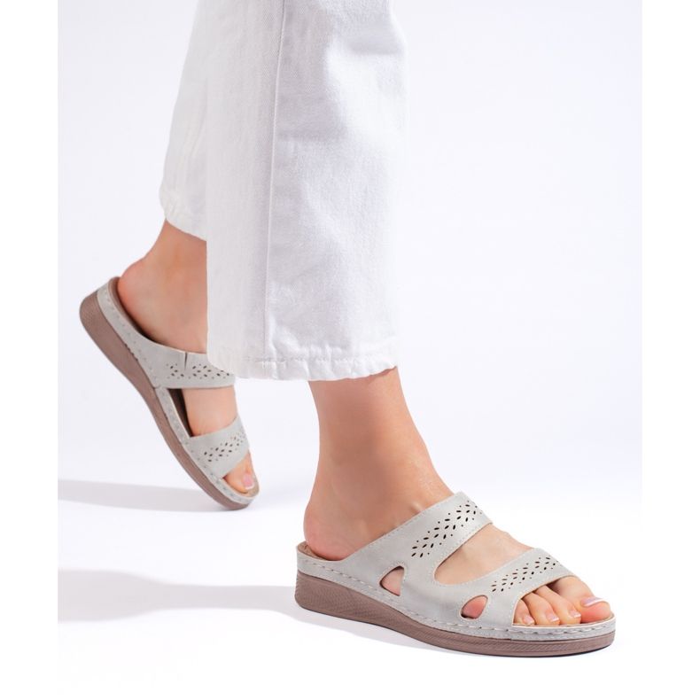 Comode infradito da donna grigie grigio 1