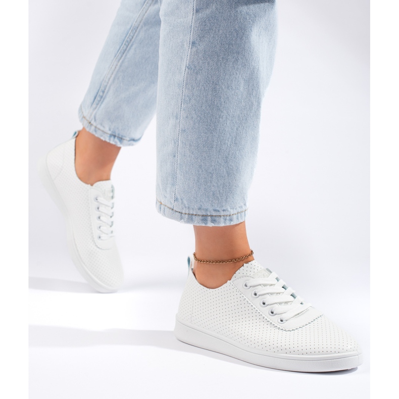 Classiche sneakers bianche da donna bianco 1