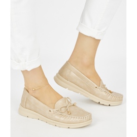 Seastar Comodi mocassini dorati realizzati in pelle ecologica d'oro 1