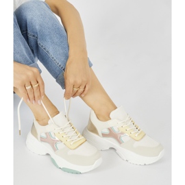 Seastar Scarpe da ginnastica dorate da donna beige 1