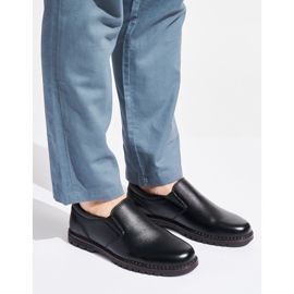 Scarpe slip-on nere da uomo nero 1