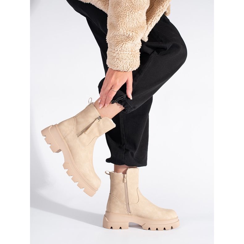 Stivali isolanti da donna beige di Sergio Leone 1