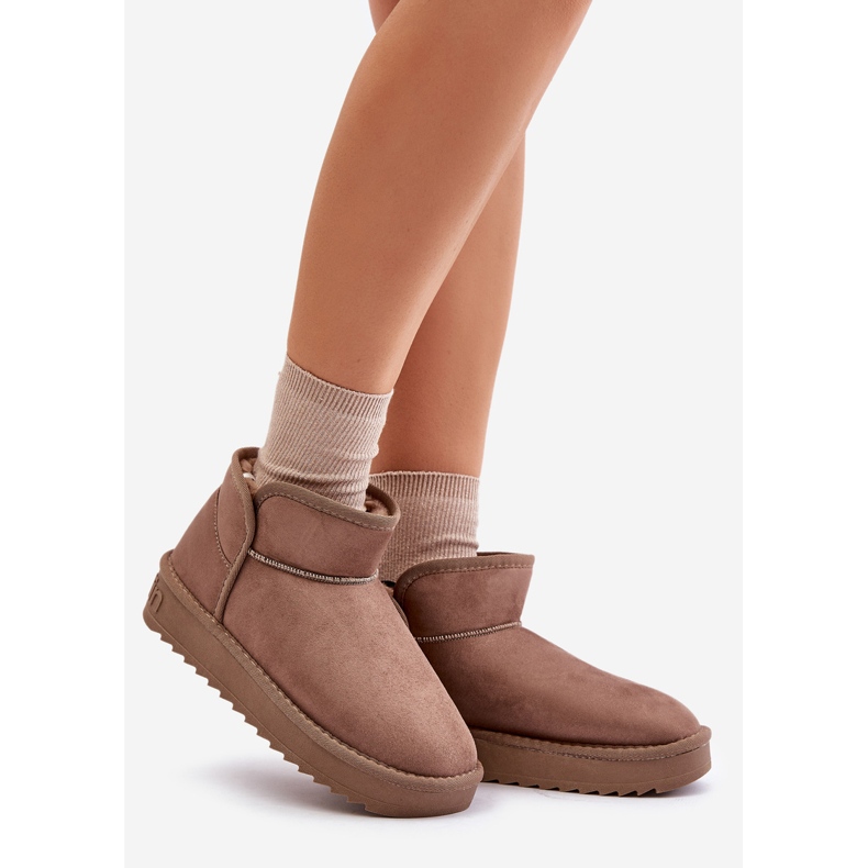 Stivali da neve con plateau da donna D.Franklin DFSH370010 Talpa beige 1
