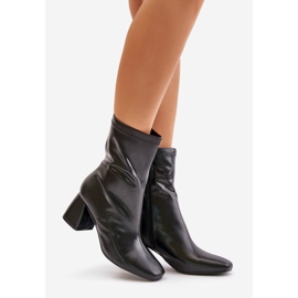 Stivaletti Lisci da Donna in Eco Pelle, Colore Nero Izariel 1