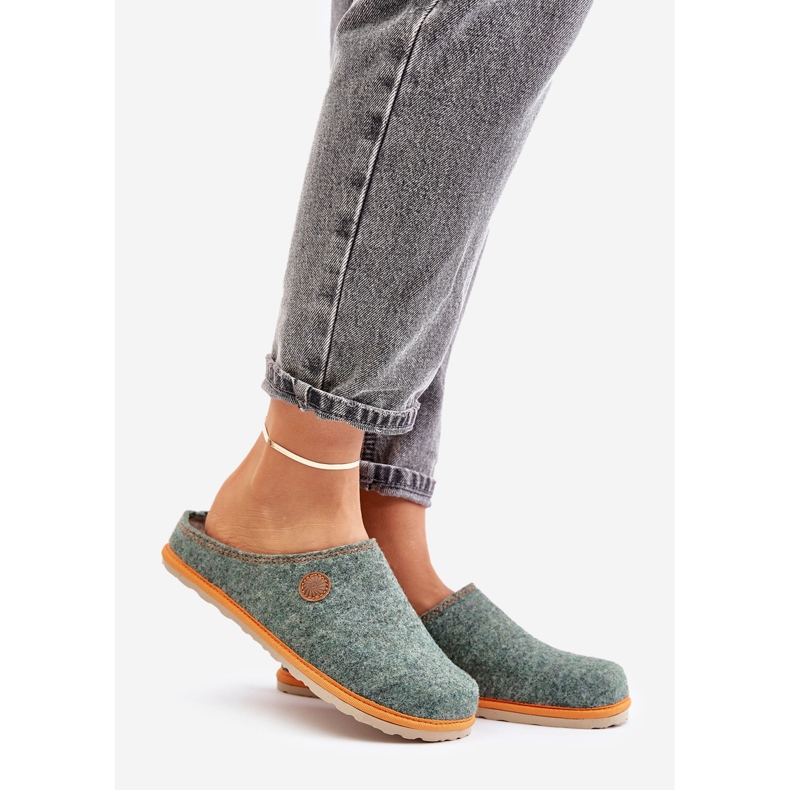 Scarpe da casa da donna Pantofole Inblu CS000039 Verde 1
