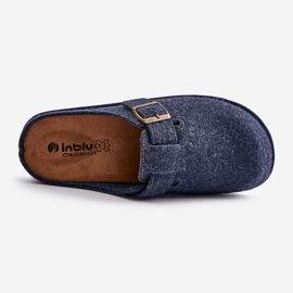 Comode Ciabatte Da Uomo Con Fibbia Inblu SI000019 Blu Navy 2