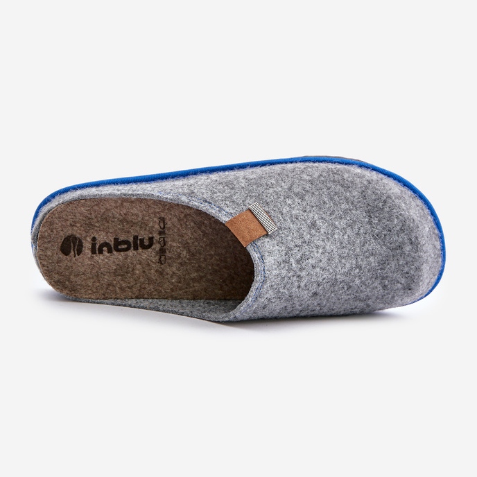 Ciabatte da uomo Scarpe da casa Inblu SI000023 Grigio chiaro 2